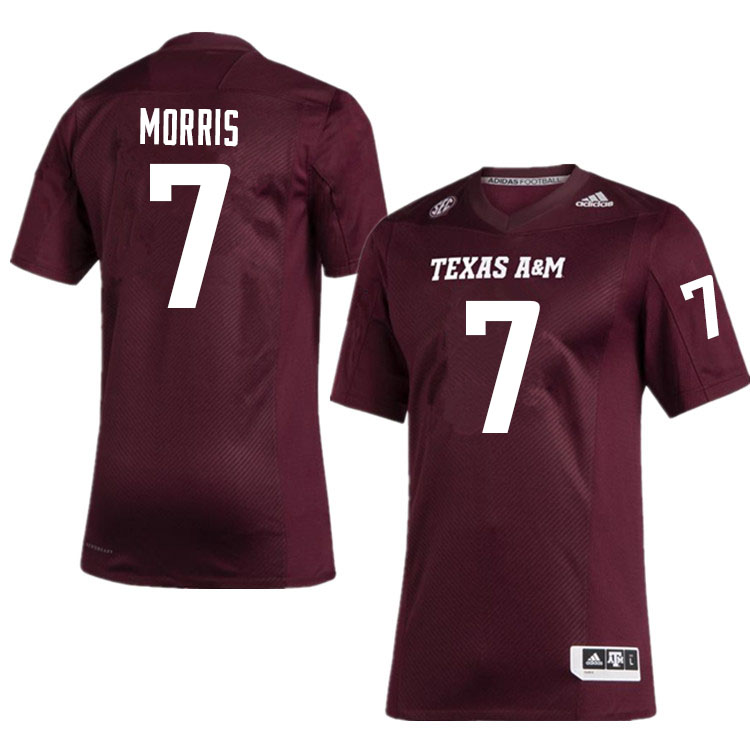Men #7 Devin Morris Texas A&M Aggies College Football Jerseys Sale-Maroon